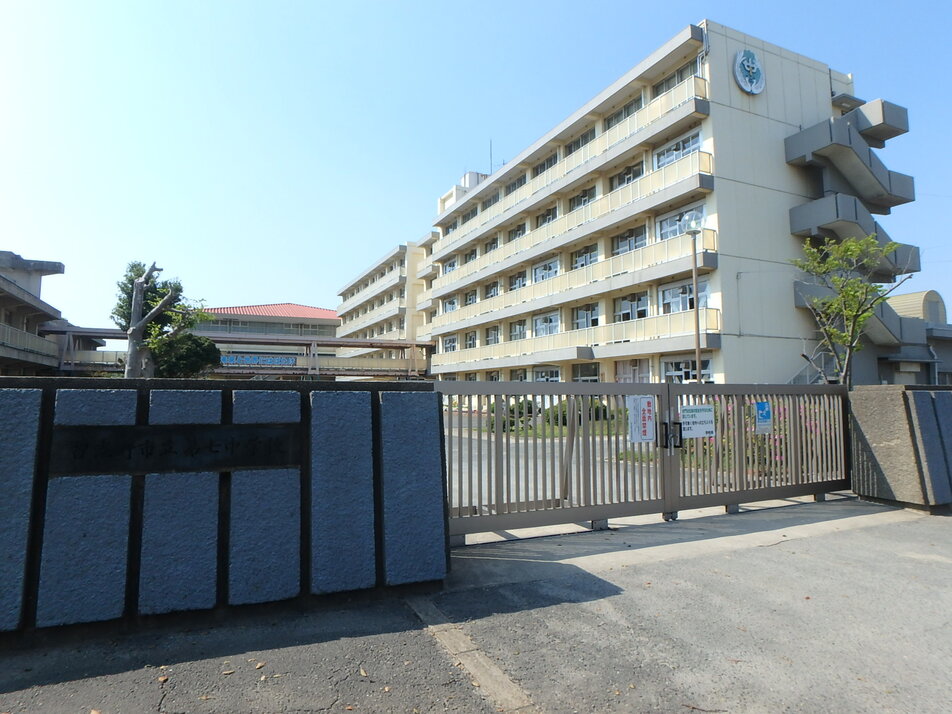 習志野市立第七中学校 2200m 自転車通学